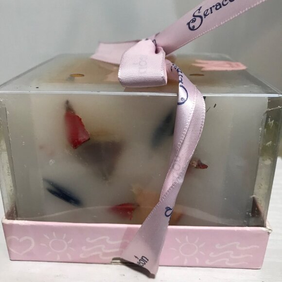 Seracon Aromatherapy Reusable Candle Sensuous Strawberry Scent 5" Square Gift Bo - Picture 5 of 9